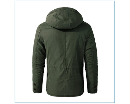 Veste d’Hiver Chaude Homme – DIMUSI Veste Tactique Épaissie | Polaire Doublée | Multi-poches | Coupe-Vent | Capuche | Mode & Outdoor - BLACKBEARD OUTDOOR INDUSTRIES