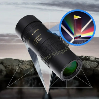 Monoculaire Télescopique 10-300x Zoom HD – Prisme BAK-4, Revêtement FMC, Objectif 40mm, IPX4