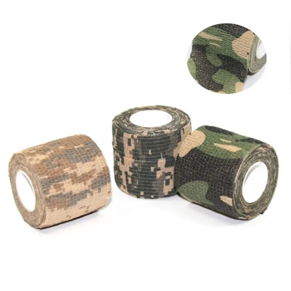 Ruban de Camouflage Extérieur 5 cm x 4,5 m – Bande Adhésive Auto-adhésive Imperméable pour Chasse, Tir et Outdoor Ma boutique