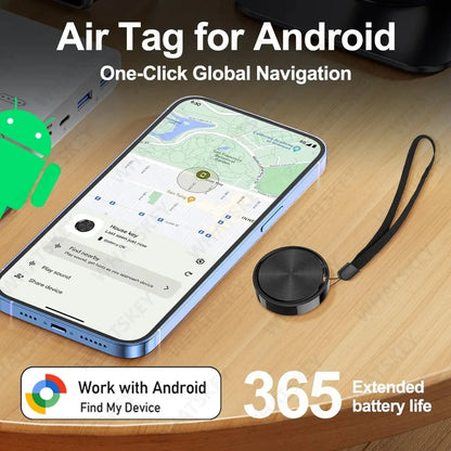 Balise GPS Bluetooth – Compatible Android Find Hub & Google Find My, Porte-Clés