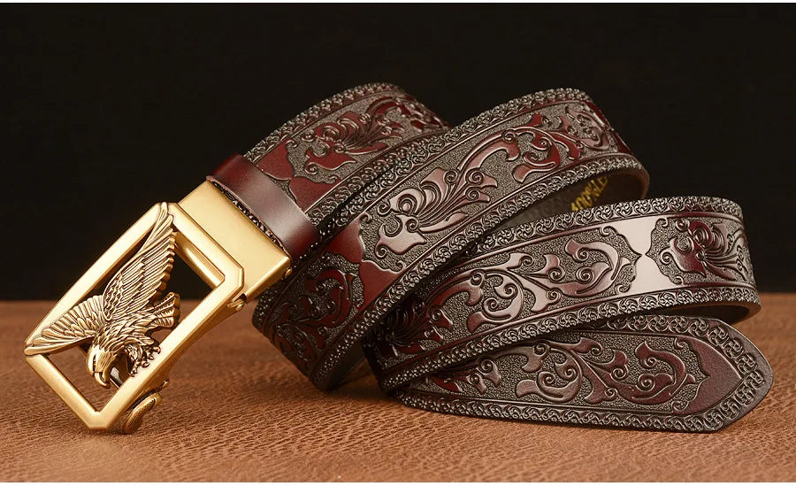 Ceinture en Cuir Véritable SupSindy - Luxe avec Boucle Métallique Ma boutique