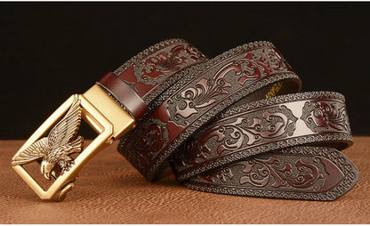 Ceinture en Cuir Véritable SupSindy - Luxe avec Boucle Métallique Ma boutique