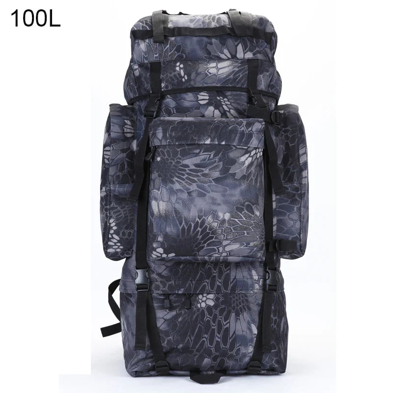 Sac à Dos Tactique 100L – Ultra Grande Capacité Étanche avec Cadre Interne - BLACKBEARD OUTDOOR INDUSTRIES