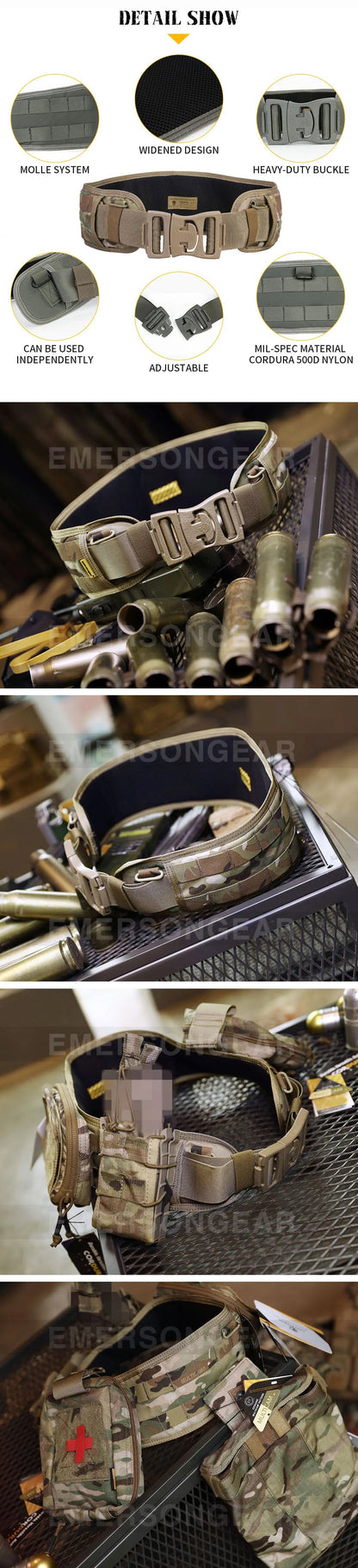 Ceinture de Combat Modulaire Emersongear MOLLE LBT1647B Ma boutique