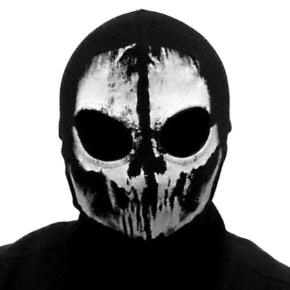Cagoule Balaclava 100% Coton Ghost Skull – Masque Intégral Visage & Cou – Ski, Vélo, Airsoft – 26 Coloris