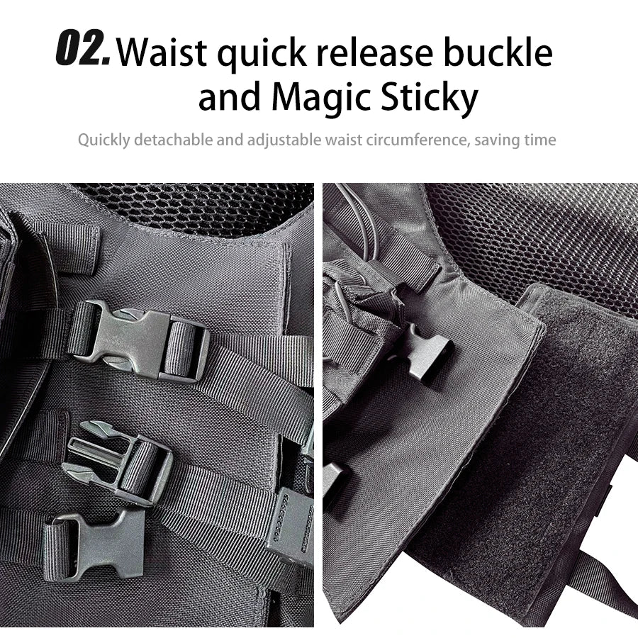 Gilet tactique police réglable - libération rapide, système MOLLE et pochettes détachables - BLACKBEARD OUTDOOR INDUSTRIES