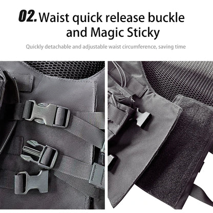 Gilet tactique police réglable - libération rapide, système MOLLE et pochettes détachables - BLACKBEARD OUTDOOR INDUSTRIES