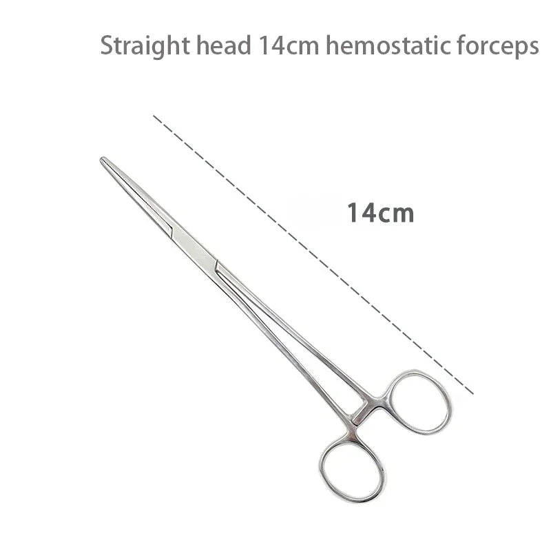 Pinces hémostatiques en acier inoxydable 1 pièce - Outil chirurgical, pinces de verrouillage courbées/droites pour pêche