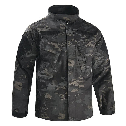 Veste Tactique Camouflage Homme – Coupe-Vent, Imperméable, Multi-Poches, Chasse & Airsoft