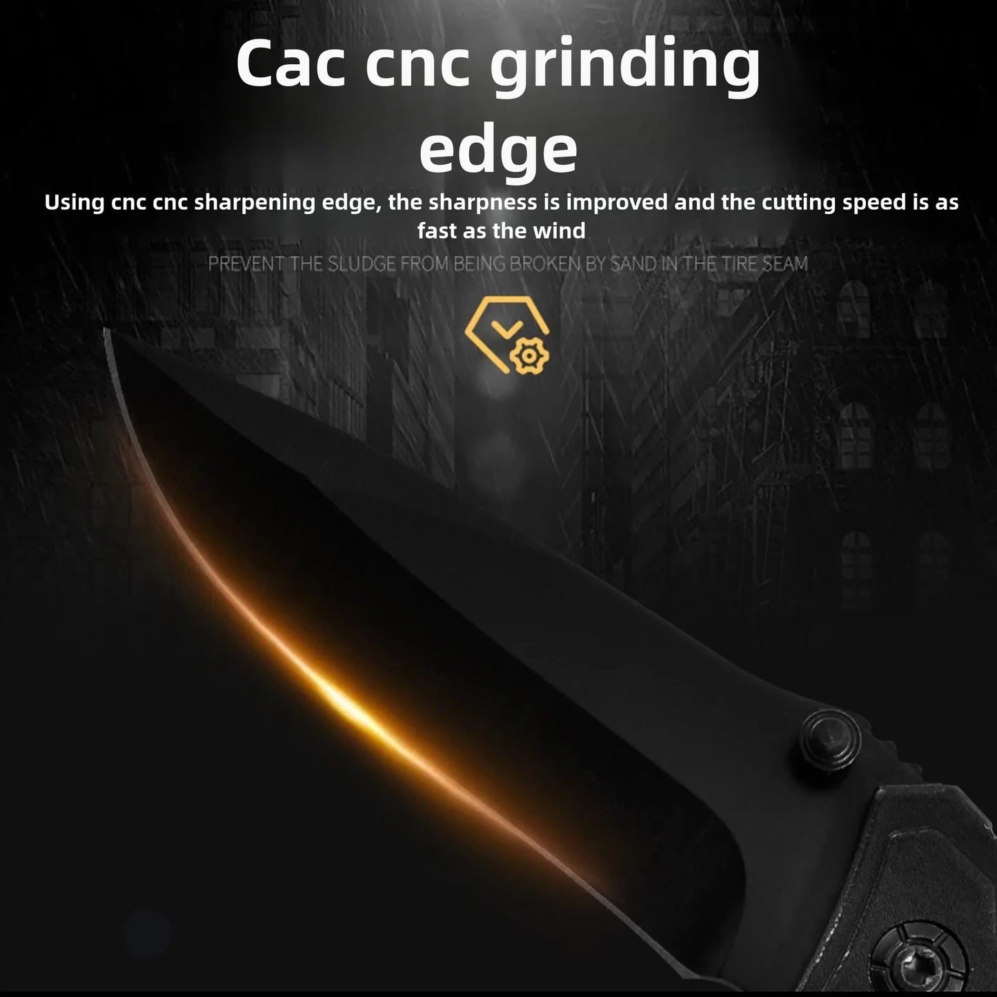 Multi functional outdoor camping knife with safety lock, foldable blade and sharp pocket tactical knife, suitable for fishing BLACKBEARD OUTDOOR INDUSTRIES