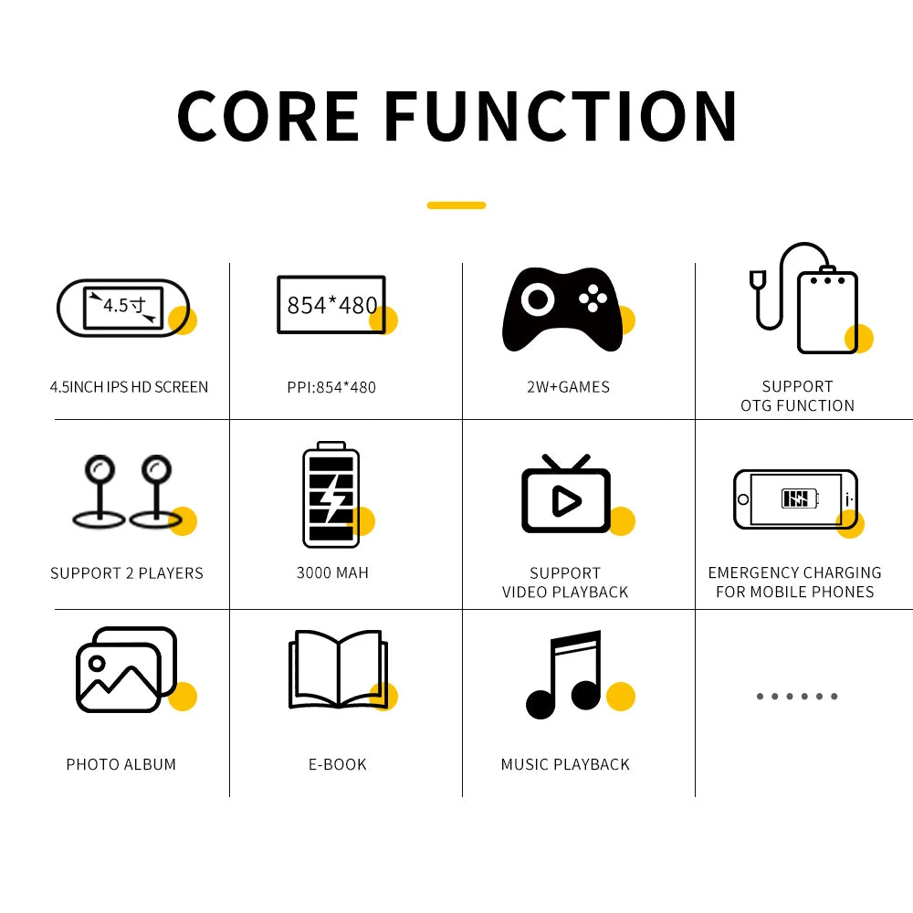 Console de Jeu Rétro Portable SF3000 – Écran IPS 4.5" – 20 000+ Jeux – 14 Émulateurs – 64Go – 3000mAh - BLACKBEARD OUTDOOR INDUSTRIES