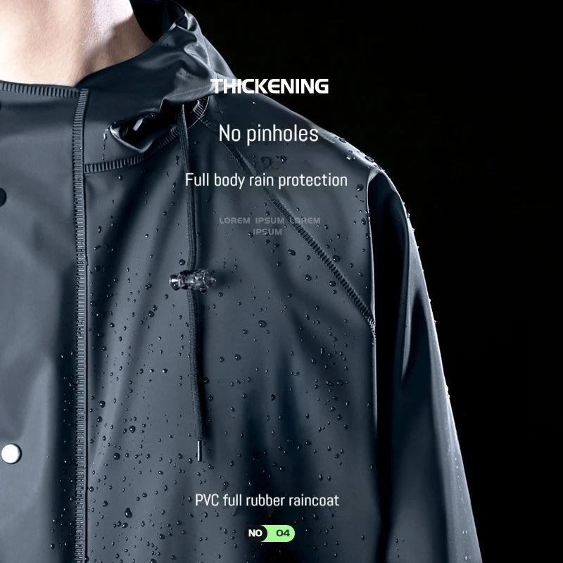 Set de Poncho de Pluie Séparé avec Pantalons - Ensemble Complet Résistant aux Tempêtes, Imperméable,  Réfléchissant BLACKBEARD OUTDOOR INDUSTRIES