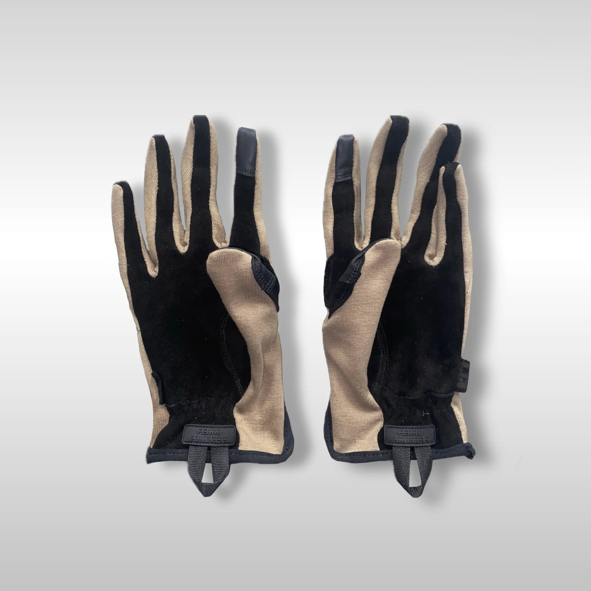 Gants Tactiques Ignifugés Peau de Mouton — Compatible Écran Tactile Outdoor Blanc & Noir - BLACKBEARD OUTDOOR INDUSTRIES