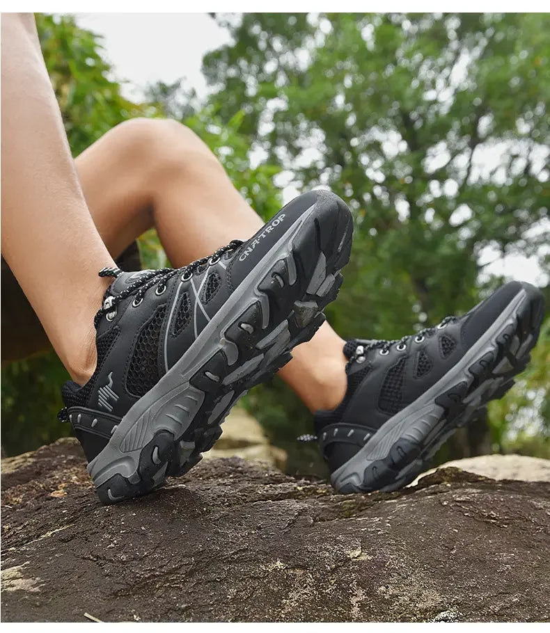 Chaussures de Randonnée Homme - Respirantes en Mesh, Légères et Résistantes - Chaussures de Sport pour Randonnée, Chasse et Activités Tactiques - BLACKBEARD OUTDOOR INDUSTRIES