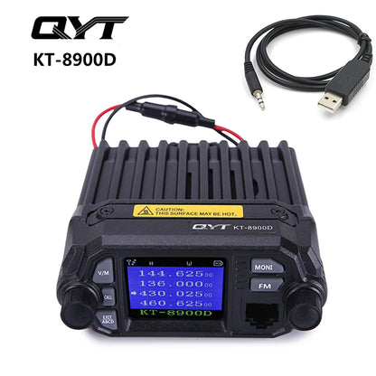 QYT KT-8900D Talkie-Walkie Mobile Radio VHF/UHF Double Bande – 25W, 200 Canaux, Quad Watch - BLACKBEARD OUTDOOR INDUSTRIES