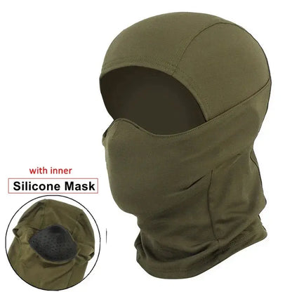 Tactical Mask Outdoor Balaclava – Masque Balaclava Silicone Demi-visage Coupe-vent Ma boutique