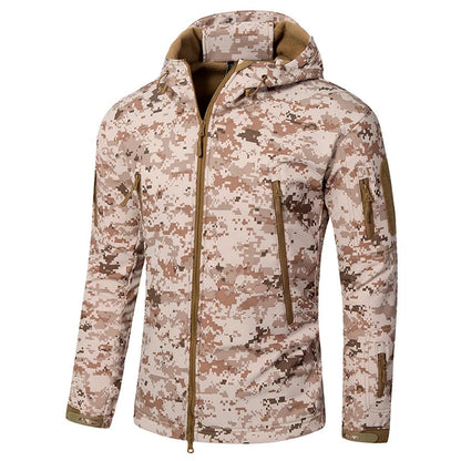 Outdoor TAD Men Military Tactical Hiking Jacket Lurker Shark Skin Softshell Outdoor Hunting Coat Hooded Multicam Camo Outerwear BLACKBEARD OUTDOOR INDUSTRIES