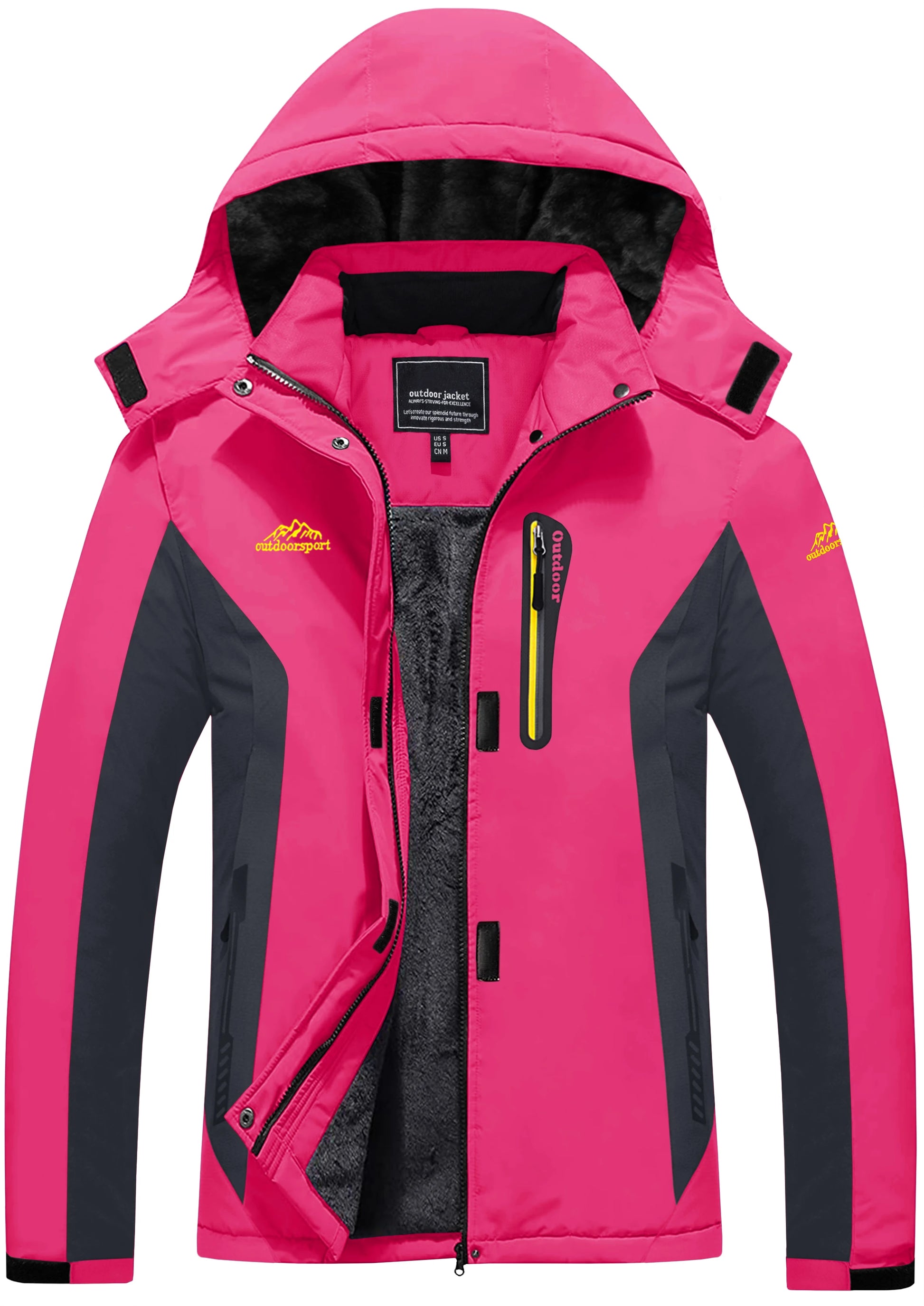 Veste Polaire Épaisse Femme – Imperméable, Capuche Amovible & Multi-Poches - BLACKBEARD OUTDOOR INDUSTRIES