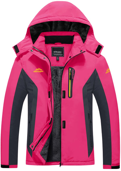 Veste Polaire Épaisse Femme – Imperméable, Capuche Amovible & Multi-Poches - BLACKBEARD OUTDOOR INDUSTRIES