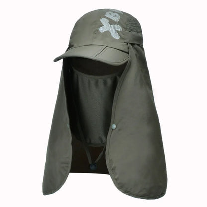 Chapeau de Protection UV d'Été – Casquette Anti-UV avec Protection du Cou et du Visage, Pliable, Séchage Rapide, Imperméable, Idéale pour Randonnée, Pêche et Activités Outdoor - BLACKBEARD OUTDOOR INDUSTRIES
