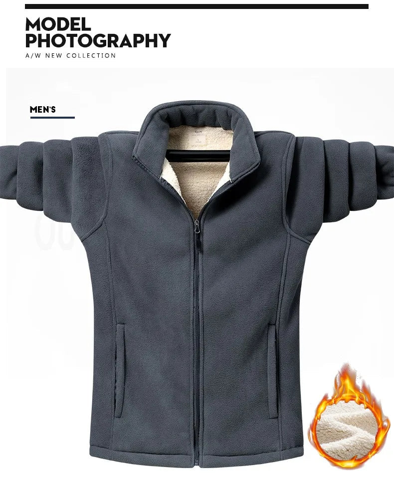 Veste Polaire Plus Size 9XL Hiver - Manteau Doublé Soft Shell pour Homme BLACKBEARD OUTDOOR INDUSTRIES