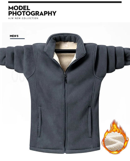 Veste Polaire Plus Size 9XL Hiver - Manteau Doublé Soft Shell pour Homme BLACKBEARD OUTDOOR INDUSTRIES