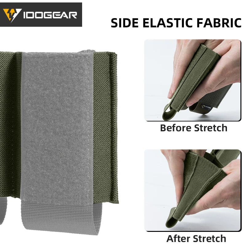 Poche à Chargeurs Tactique 5.56 Triple IDOGEAR – Modèle DOPE avec Fixation Élastique Hook & Loop - Référence 3598 - BLACKBEARD OUTDOOR INDUSTRIES