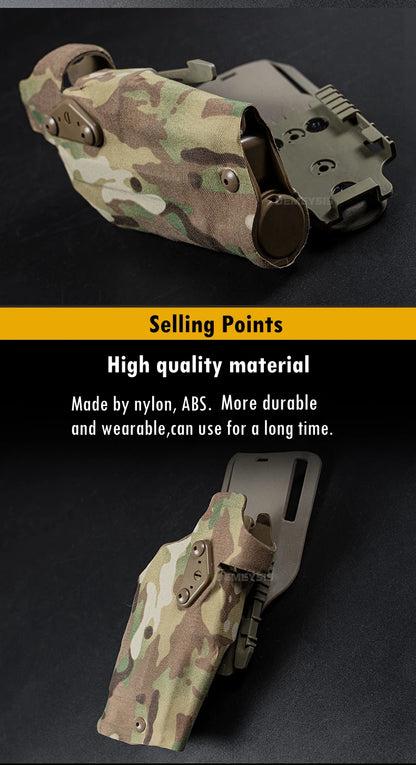 Holster Tactique de Cuisse – Pour Glock 17 Gen4 / G19 avec Lampe X300 / X300U - BLACKBEARD OUTDOOR INDUSTRIES