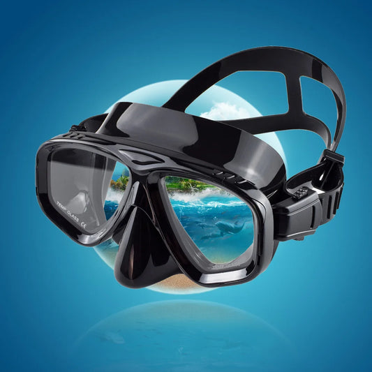 Masque de Plongée et Natation JoyMaySun – Vue Panoramique 180° avec Lentille en Verre Trempé - BLACKBEARD OUTDOOR INDUSTRIES