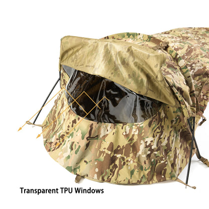 Tente bivouac 1 personne – Abri bivy compact à fenêtres TPU