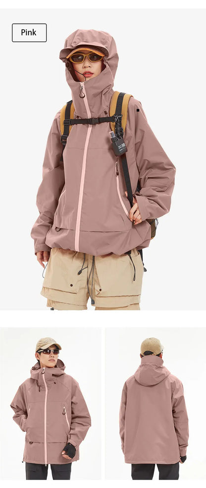 Veste de Randonnée Imperméable et Coupe-Vent Unisexe avec Capuche – Veste de Sport Haute Qualité pour Randonnée, Course et Escalade - BLACKBEARD OUTDOOR INDUSTRIES