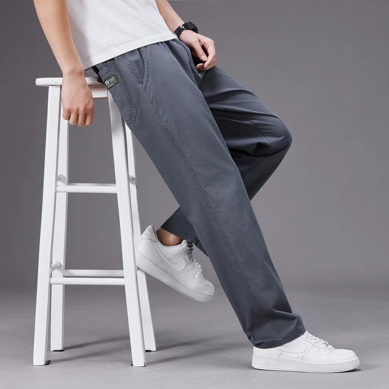 Pantalon Homme Grande Taille Coton – Coupe Droite Casual Été M à 6XL - BLACKBEARD OUTDOOR INDUSTRIES