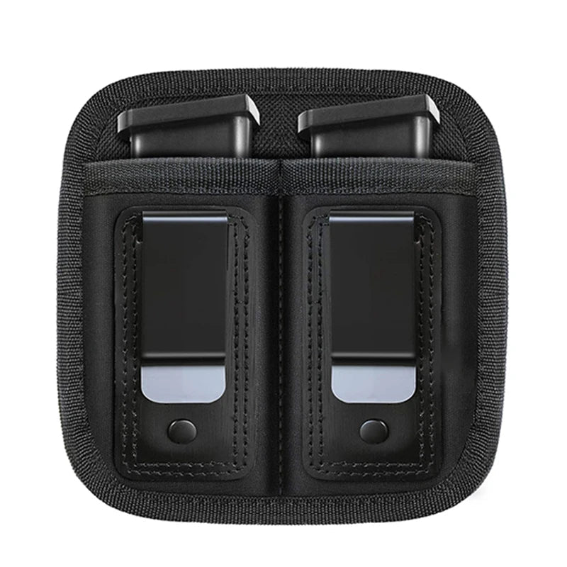 Pochette Porte-Chargeur Simple/Double pour Armes - Support IWB pour Chargeur 9mm, .40, .45, .380, .357 | Étui de Poche avec Clip Métallique BLACKBEARD OUTDOOR INDUSTRIES