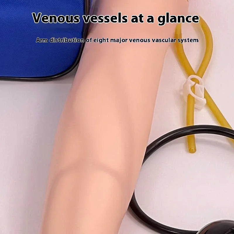 Set d'Entraînement pour Pratique IV - Bras de Pratique pour Phlébotomie avec Support d'Infusion - Modèle PVC Latex pour Étudiants en Médecine - BLACKBEARD OUTDOOR INDUSTRIES
