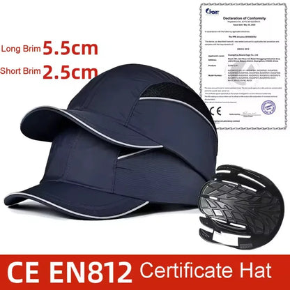 Casquette de Sécurité Baseball EN812 – Protection Antistatique FR/ESD, Légère, pour Électriciens et Travailleurs Industriels
