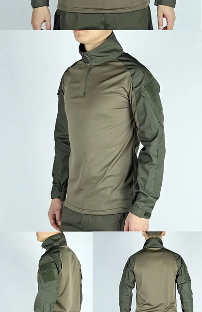 T-shirt Militaire à Manches Longues – Vêtement Tactique Respirant pour Entraînement, Chasse, Randonnée et Travail – Unisexe BLACKBEARD OUTDOOR INDUSTRIES