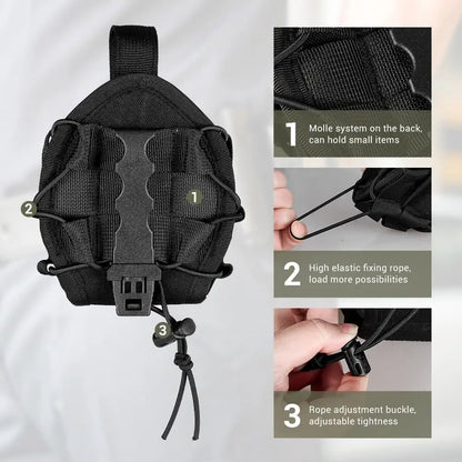 Porte-menottes ouvert MOLLE et ceinture en nylon renforcé