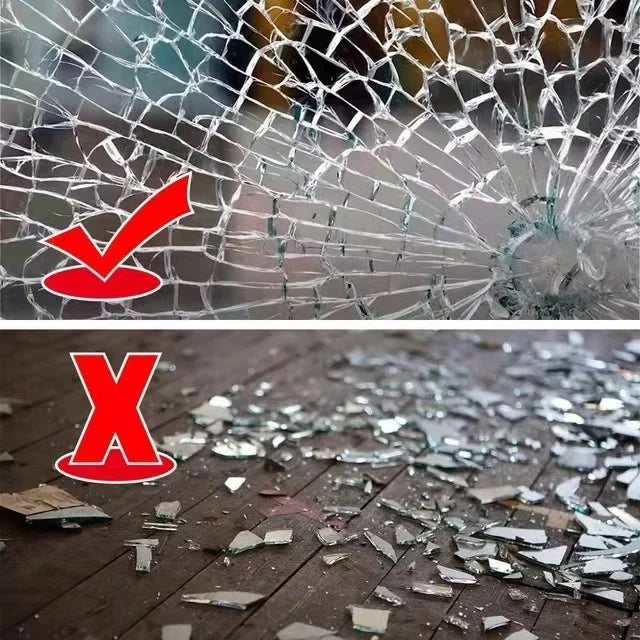 Film de Sécurité Transparent pour Fenêtres – Film Anti-Éclats et Tempéré BLACKBEARD OUTDOOR INDUSTRIES