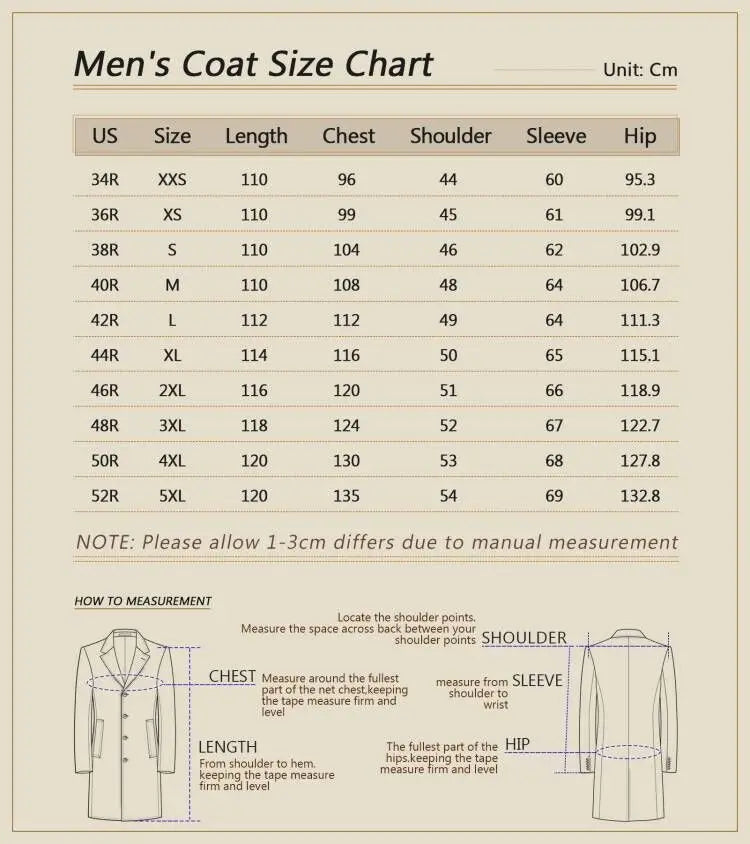 Manteau long homme en laine mélangée à double boutonnage