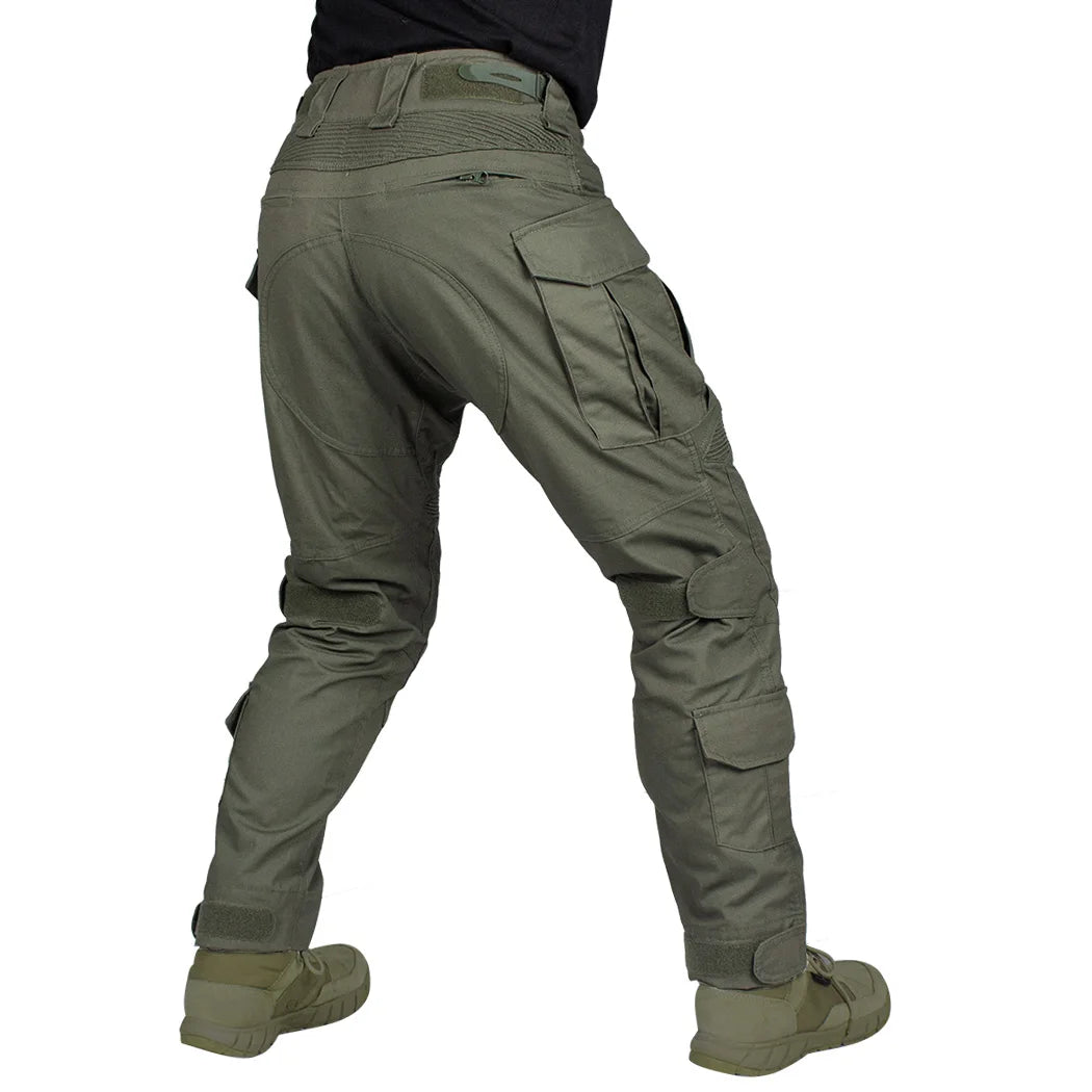 IDOGEAR G3 Combat Pants avec Genouillères Intégrées – Pantalon Tactique Homme Ranger Green / Noir - BLACKBEARD OUTDOOR INDUSTRIES