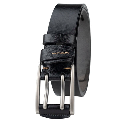 Ceinture en Cuir Véritable à Double Boucle pour Homme - Ceinture Casual 4,1 cm BLACKBEARD OUTDOOR INDUSTRIES