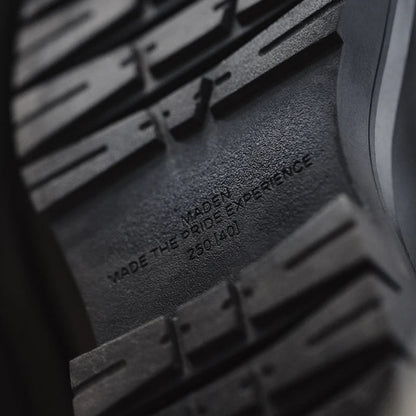 Maden Men's Handmade Cowboy Boots Black Motorcycle Boot British Split Leather TPR Sole Work Safety Boot Mid Outside Shoes BLACKBEARD OUTDOOR INDUSTRIES