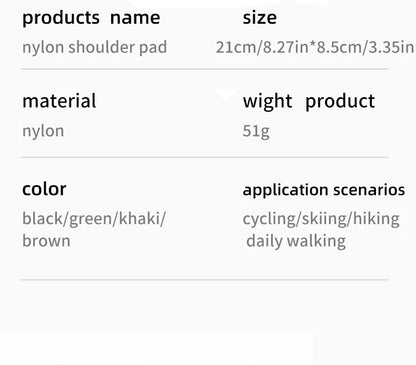 Coussin d’Épaule Tactique Respirant – 1 Pièce | Pad Amorti Antidérapant pour Sangle Sac à Dos, Gilet, Chest Rig, Bandoulière - BLACKBEARD OUTDOOR INDUSTRIES