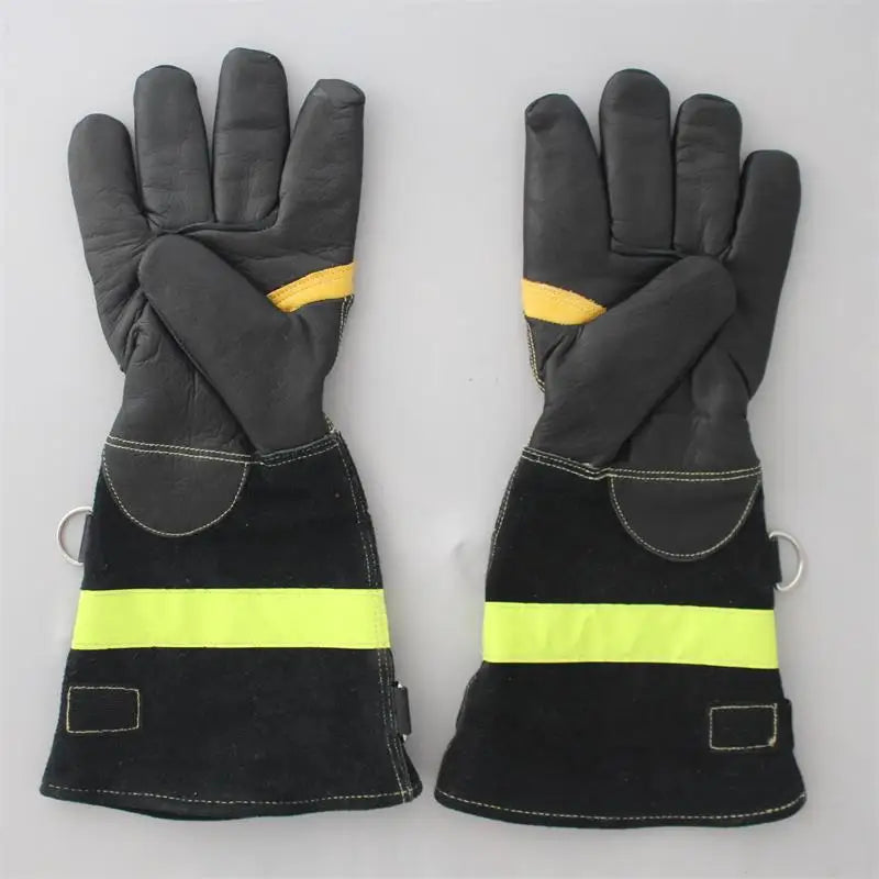 Gants de Protection Anti-Chaleur et Résistants aux Flammes pour Pompier - Cuir de Vache et Aramide - BLACKBEARD OUTDOOR INDUSTRIES