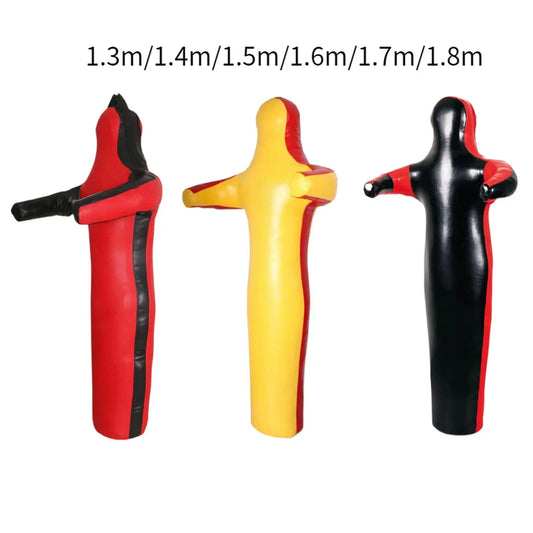 Mannequin d’Entraînement MMA Grappling Non Rembourré – Sac de Frappe Multifonction Cuir PU
