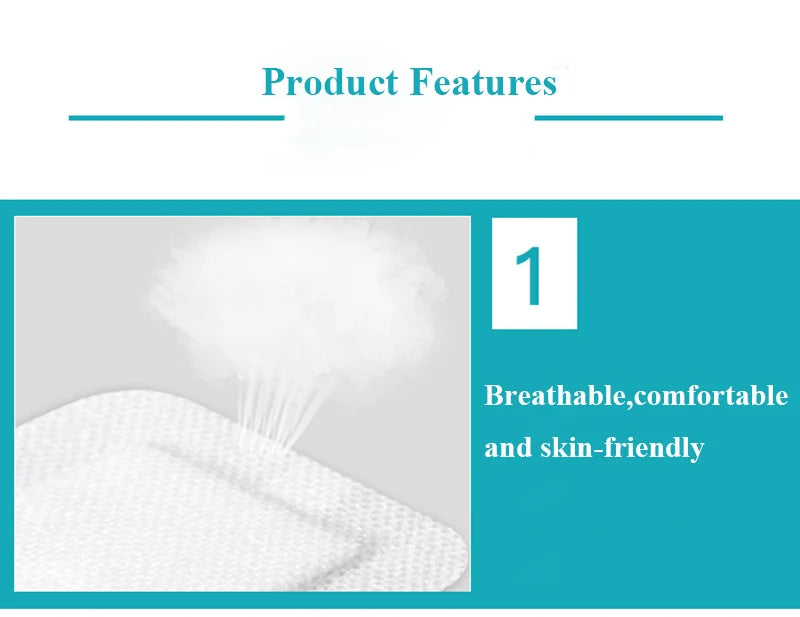 40Pcs Pansements Médicaux Respirants Adhésifs – Bandages pour Soins de Plaies Chirurgicales et Urgences BLACKBEARD OUTDOOR INDUSTRIES