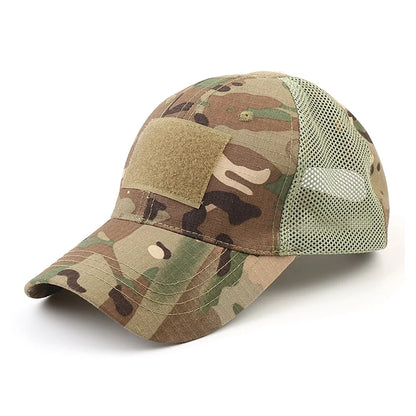 Casquette Multicam Camouflage Outdoor – Réglable, Maille Respirante – Tactique, Airsoft, Pêche, Chasse, Randonnée, Basket - BLACKBEARD OUTDOOR INDUSTRIES