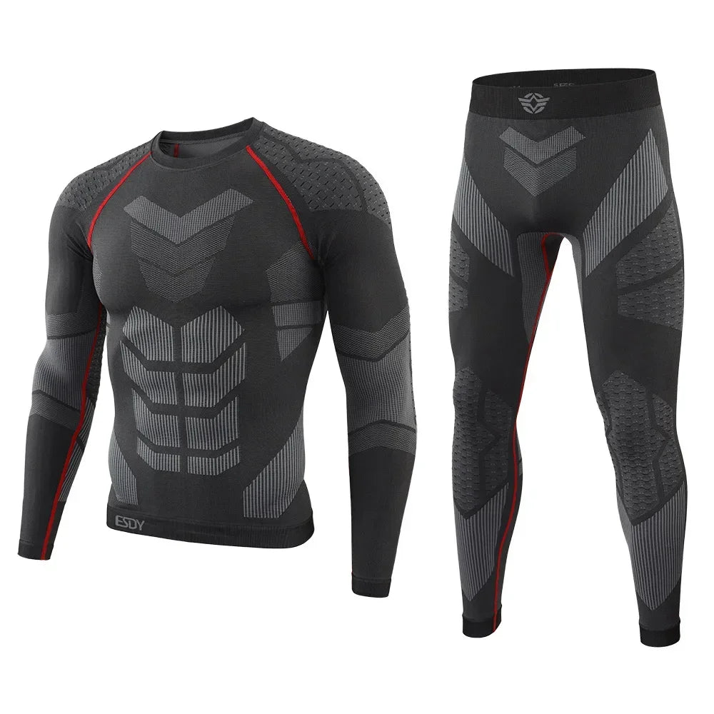 Ensemble Thermique Tactique Fleece Slim Fit – Haut + Pantalon | Randonnée, Chasse, Militaire, Automne Hiver