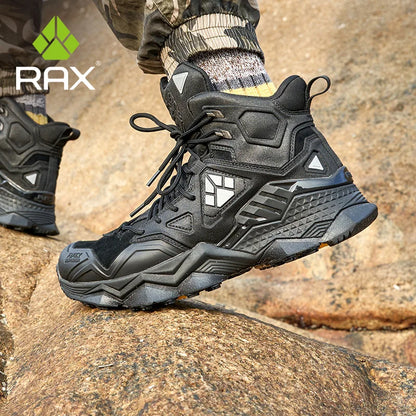 Boots de Randonnée Homme Imperméables en Cuir Véritable — Chasse, Escalade, Trekking Tactique