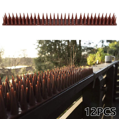 12 Pièces – Pointes Anti-Oiseaux et Anti-Grimpe en Plastique et Acier Inoxydable - BLACKBEARD OUTDOOR INDUSTRIES